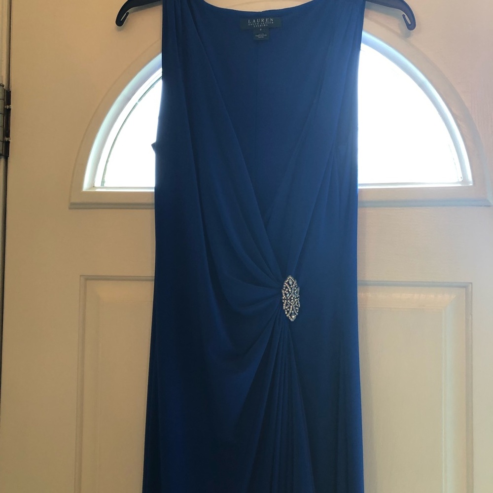 Lauren Ralph Lauren Evening Dress - Blue - Size 8